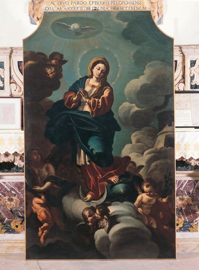 Immaculate Conception, attributed to Francesco Solimena, Cathedral of San Pardo, Larino, Molise by Francesco Solimena