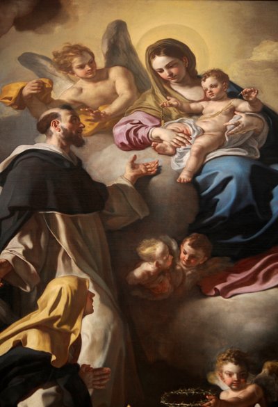 Madonna of Rosary with Saints Dominic and Catherine by Francesco Solimena