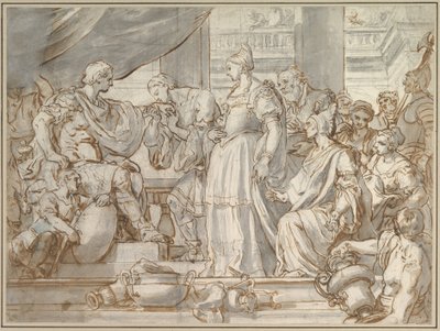 The Continence of Scipio by Francesco Solimena