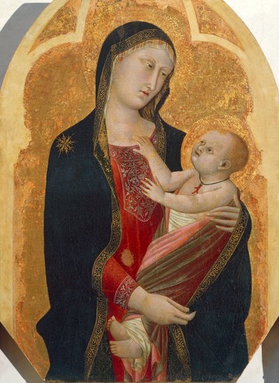 Madonna with Child, by Francesco Traini by Francesco Traini