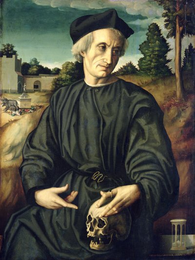 Portrait of Pope Hadrian VI (1459-1523) as a Priest by Francesco Ubertini Il Bacchiacca