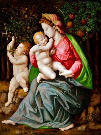 Virgin and Child with the Infant Saint John by Francesco Ubertini Il Bacchiacca