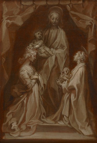 Study for the Virgin and Child with Saints Cecilia and Agnes by Francesco Vanni