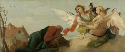 Abraham with the Three Angels by Francesco Zugno