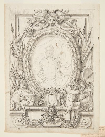 Design for a Panel with Portrait of a Nobleman by Francesco de Mura