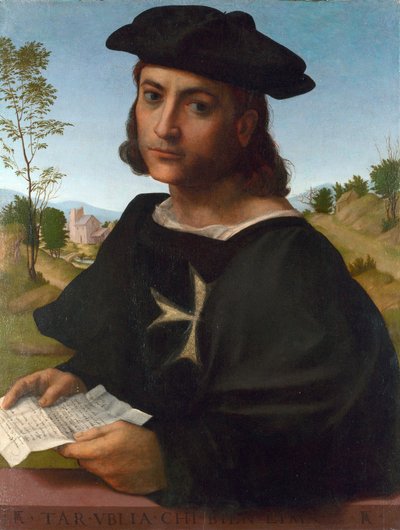 Portrait of a Knight of Rhodes by Francesco di Cristofano Franciabigio