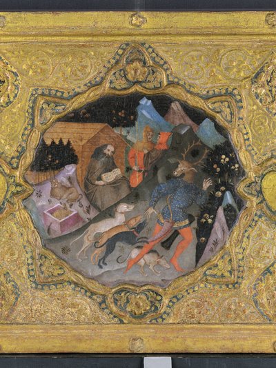 (Detail) from The Story of Diana and Actaeon, with Saint Jerome: a Cassone Panel by Francesco di Michele