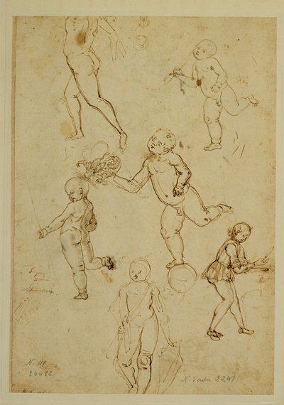 Three Children; A Putto by Francesco di Simone (attr. to)