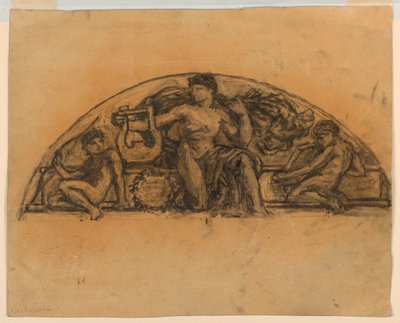 Study for "Apollo," Metropolitan Opera, New York, NY by Francis Augustus Lathrop