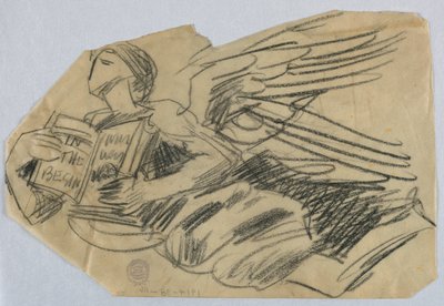 Study of Angel with a Book by Francis Augustus Lathrop