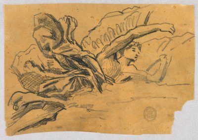 Study of an Angel with Drapery by Francis Augustus Lathrop