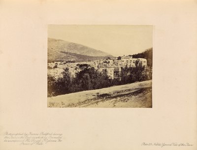 Nablus - General View of the Town by Francis Bedford