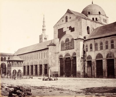 Side of the Great Mosque (Umayyad Mosque), Looking North, Damascus by Francis Bedford