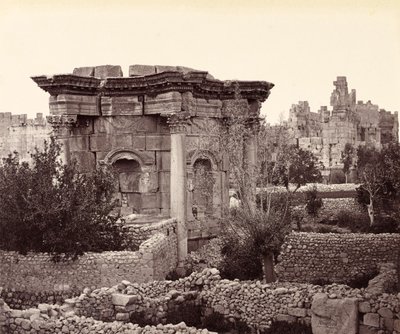 The Circular Temple (Temple of Venus), Baalbek by Francis Bedford