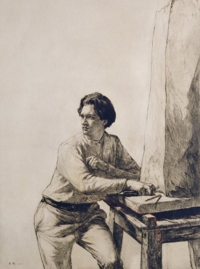 Portrait of Jacob Epstein by Francis Dodd