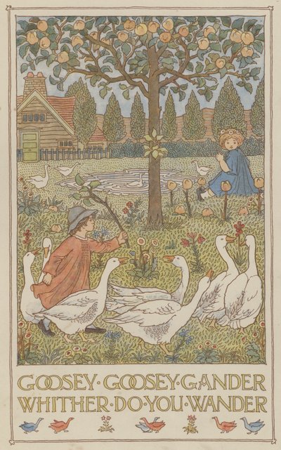 Goosey Goosey Gander Whither Do You Wander by Francis Donkin Bedford