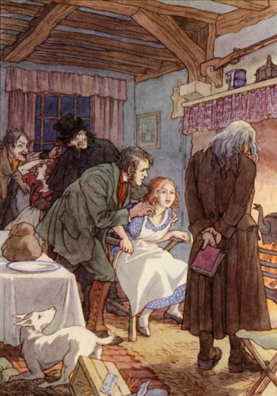 Illustration for The Cricket on the Hearth by Charles Dickens by Francis Donkin Bedford