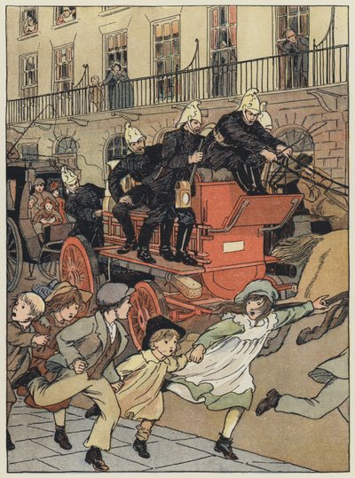 London: A Fire-Engine by Francis Donkin Bedford