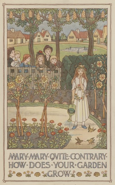 Mary Mary quite contrary how does your garden grow by Francis Donkin Bedford