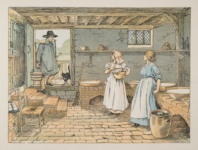The Dairyman, from Four and Twenty Toilers, published 1900 by Francis Donkin Bedford