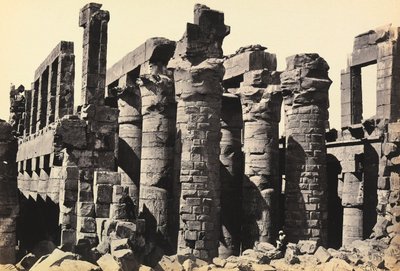 Ruins of the Large Hypostyle Hall of the Great Temple of Amon-Ra, Karnak, Egypt by Francis Frith