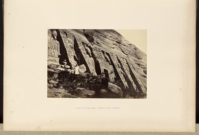 Facade of the Small Temple Abou Simbel by Francis Frith