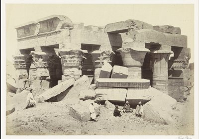 View of the temple of Kom Ombo by Francis Frith