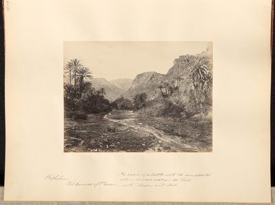 Rephidim, Wilderness of Paran. The scene of a battle with the Amalekites when Moses sat on the hill with Aaron and Hur by Francis Frith