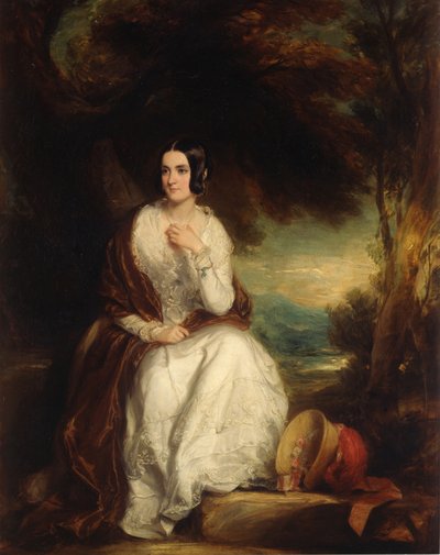 Portrait of Eleanor, wife of the 4th Duke of Northumberland by Francis Grant