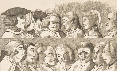 Plate IV, from Rules for Drawing Caricaturas by Francis Grose