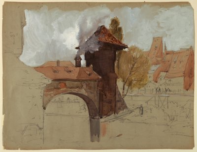 Study of Bridge and Canal by Francis Hopkinson Smith