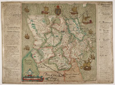 Map of Ulster by Francis Jobson