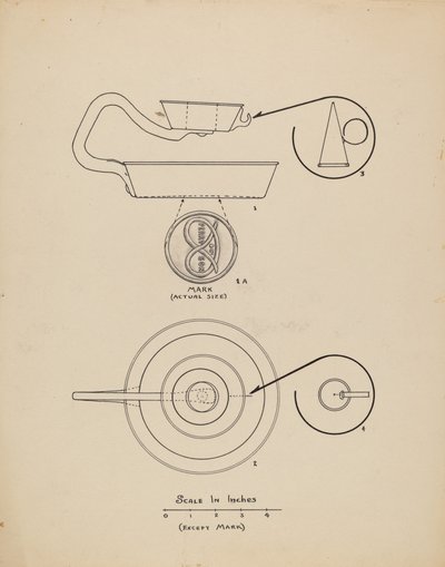 Candlestick with Snuffer by Francis Law Durand