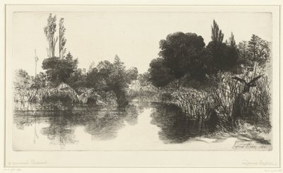 Pond by Francis Seymour Haden (Sir) (signed by artist)