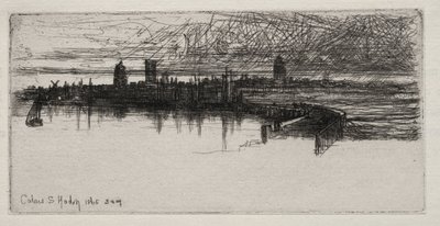 Little Calais Pier, 1865, 3 A.M., 1865 by Francis Seymour Haden