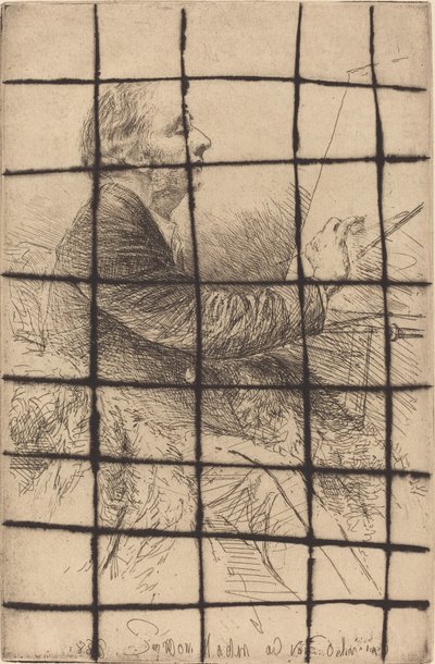 Self-Portrait at the Easel by Francis Seymour Haden