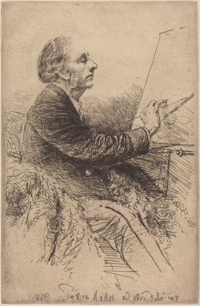 Self-Portrait at the Easel by Francis Seymour Haden