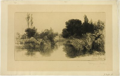 Shere Mill Pond, No. II (large plate) by Francis Seymour Haden