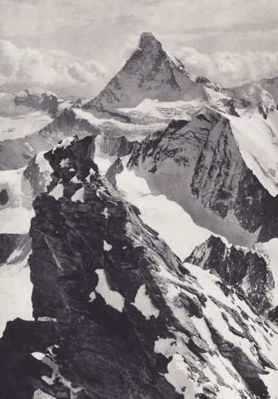 Pennine Alps: A Gendarme on the Zinal Rothhorn by Francis Sydney Smythe