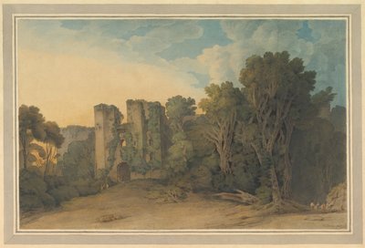 Berry Pomeroy Castle in Devon by Francis Towne