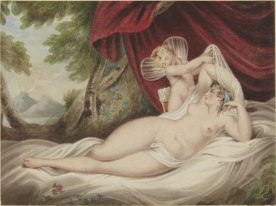 Cupid Unveiling Venus by Francis Wheatley