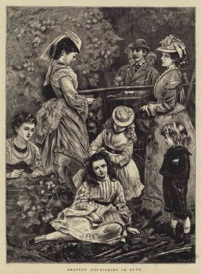 Amateur Hop-Picking in Kent by Francis Wilfred Lawson