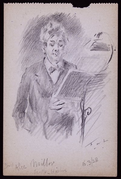 Portrait of Alec Miller by Francis Wilfred Lawson