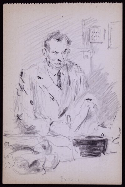 Portrait of Gilbert Bayes by Francis Wilfred Lawson