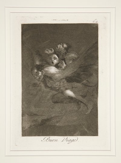 Bon Voyage (pl. 64 from the series Los caprichos) by Francisco de Goya