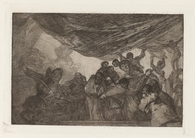 Clear Folly, also known as Without Commending Himself Either to God or the Devil, from the Series Los Disparates (Los Proverbios) by Francisco de Goya