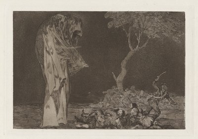 Folly of Fear, also known as Do Not Lose Honour Through Fear, from the series Los disparates by Francisco de Goya