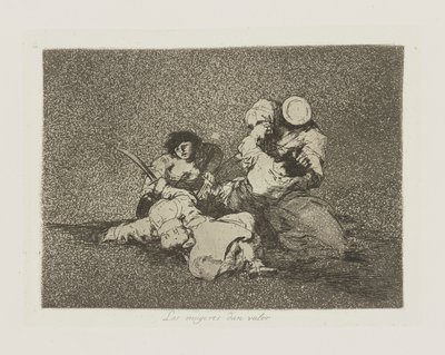 The Women Give Courage, Plate 4 from The Disasters of War by Francisco de Goya