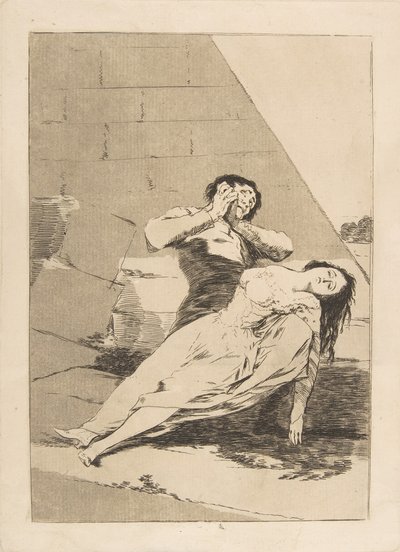 Plate 9 from Los Caprichos: Tantalus Tantalo by Francisco de Goya