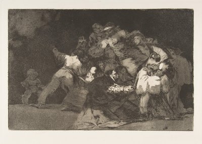 Plate 9 from the Disparates: General folly by Francisco de Goya